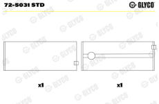 Lożisko kľukového hriadeľa GLYCO 72-5031 STD