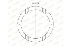 Distanční kotouč, kliková hřídel GLYCO A208/2 STD