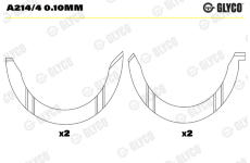 Distanční kotouč, kliková hřídel GLYCO A214/4 0.10mm