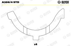 Vymedzovacia podlożka pre kľukový hriadeľ GLYCO A306/4 STD