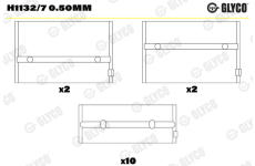 Lożisko kľukového hriadeľa GLYCO H1132/7 0.50mm