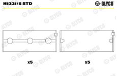 Hlavní ložiska klikového hřídele GLYCO H1331/5 STD