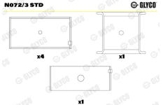 Lozisko vackoveho hridele GLYCO N072/3 STD