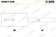 Lozisko vackoveho hridele GLYCO N150/7 STD