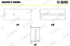 Lozisko vackoveho hridele GLYCO N205/7 SEMI