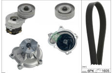 Vodní pumpa + klinový żebrový řemen Schaeffler INA 529 0330 30