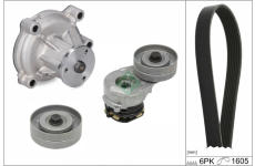 Vodní pumpa + klinový żebrový řemen Schaeffler INA 529 0330 31