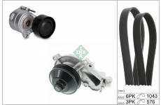 Vodní pumpa + klinový żebrový řemen Schaeffler INA 529 0604 30