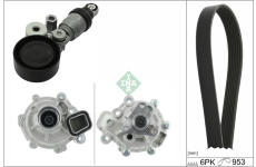 Vodní pumpa + klinový żebrový řemen Schaeffler INA 529 0608 30