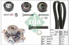 Vodní pumpa + sada ozubeného řemene Schaeffler INA 530 0484 30