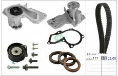 Vodné čerpadlo + sada ozubeného remeňa Schaeffler INA 530 0912 30