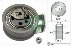 Napínací kladka, ozubený řemen Schaeffler INA 531 0436 20