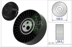 Napinaci kladka, zebrovany klinovy remen Schaeffler INA 531 0635 20