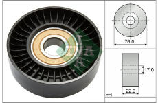 Napinaci kladka, zebrovany klinovy remen Schaeffler INA 531 0677 30