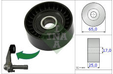 Napínacia kladka rebrovaného klinového remeňa Schaeffler INA 531 0866 10