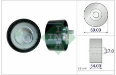 Napínací kladka, žebrovaný klínový řemen Schaeffler INA 531 1009 10