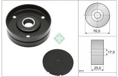 Napínací kladka, žebrovaný klínový řemen Schaeffler INA 531 1055 10