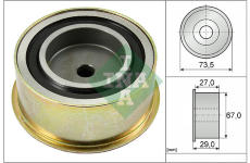 Vratná/vodicí kladka, ozubený řemen Schaeffler INA 532 0035 10