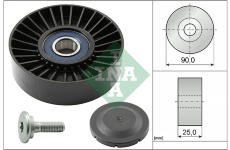 Vratná/vodiaca kladka rebrovaného klinového remeňa Schaeffler INA 532 0138 10