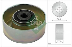 Vratná/vodicí kladka, klínový žebrový řemen Schaeffler INA 532 0214 10