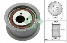 Vratna/vodici kladka, ozubeny remen Schaeffler INA 532 0329 10