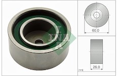 Vratná/vodicí kladka, klínový žebrový řemen Schaeffler INA 532 0367 20