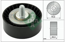 Vratná/vodiaca kladka rebrovaného klinového remeňa Schaeffler INA 532 0475 10