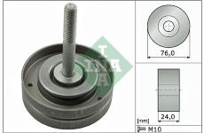 Vratná/vodicí kladka, klínový žebrový řemen Schaeffler INA 532 0500 10