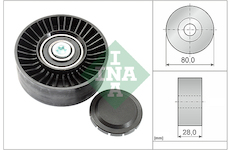 Vratná/vodiaca kladka rebrovaného klinového remeňa Schaeffler INA 532 0515 10