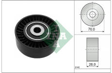 Vratna/vodici kladka, klinovy zebrovy remen Schaeffler INA 532 0544 10