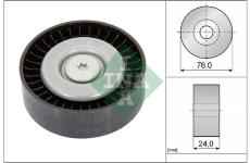 Vratná/vodiaca kladka rebrovaného klinového remeňa Schaeffler INA 532 0558 10