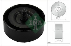 Vratná/vodicí kladka, klínový žebrový řemen Schaeffler INA 532 0606 10