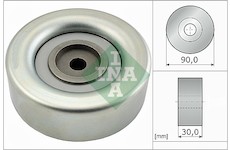 Vratná/vodicí kladka, klínový žebrový řemen Schaeffler INA 532 0693 10