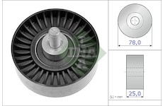 Vratna/vodici kladka, klinovy zebrovy remen Schaeffler INA 532 0705 10