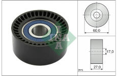 Vratna/vodici kladka, ozubeny remen Schaeffler INA 532 0747 10