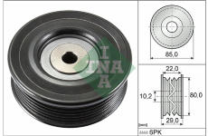 Vratna/vodici kladka, klinovy zebrovy remen Schaeffler INA 532 0799 10