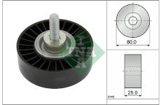 Vratna/vodici kladka, klinovy zebrovy remen Schaeffler INA 532 0887 10