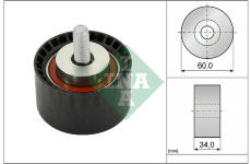 Vratná/vodicí kladka, ozubený řemen Schaeffler INA 532 0888 10