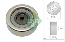 Vratna/vodici kladka, klinovy zebrovy remen Schaeffler INA 532 0933 10