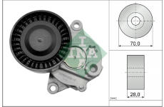 Napínák, žebrovaný klínový řemen Schaeffler INA 533 0017 10