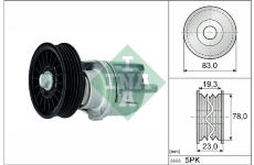 napinak, zebrovany klinovy remen Schaeffler INA 534 0185 10