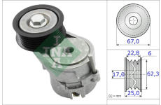 napinak, zebrovany klinovy remen Schaeffler INA 534 0246 10