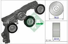 Napínák, žebrovaný klínový řemen Schaeffler INA 534 0431 10