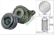 napinak, zebrovany klinovy remen Schaeffler INA 534 0508 10