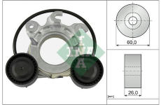 napinak, zebrovany klinovy remen Schaeffler INA 534 0858 10