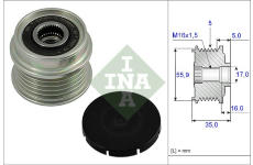 Voľnobeżka alternátora Schaeffler INA 535 0004 10