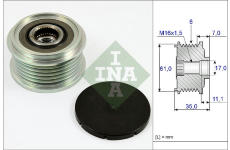 Voľnobeżka alternátora Schaeffler INA 535 0022 10