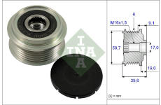 Voľnobeżka alternátora Schaeffler INA 535 0065 10