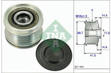 Voľnobeżka alternátora Schaeffler INA 535 0101 10