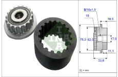 Flexibilni objimka spojky-sada Schaeffler INA 535 0186 10